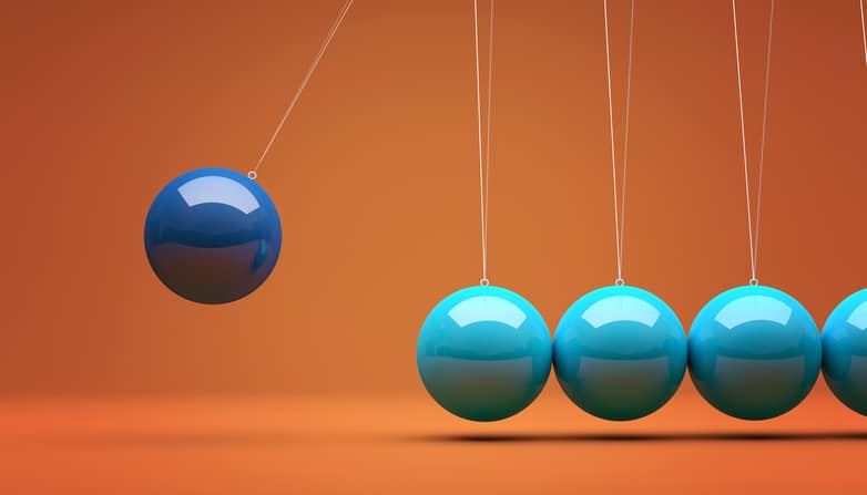 CCA interventions image: newton's cradle